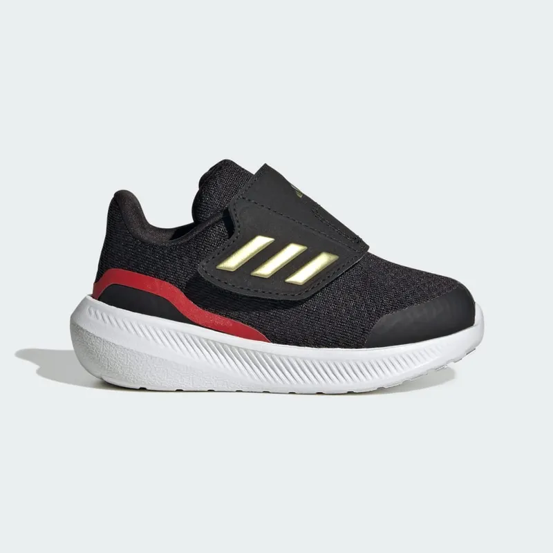 Adidas RunFalcon 3.0 Hook-and-Loop Core Black / Gold Metallic / Better Scarlet (IG5390)
