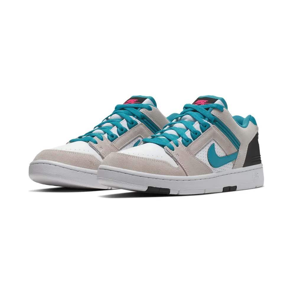 Nike SB Air Force 2 Low South Beach White/Teal Nebula-Black-Pink Flash (AO0300-101)