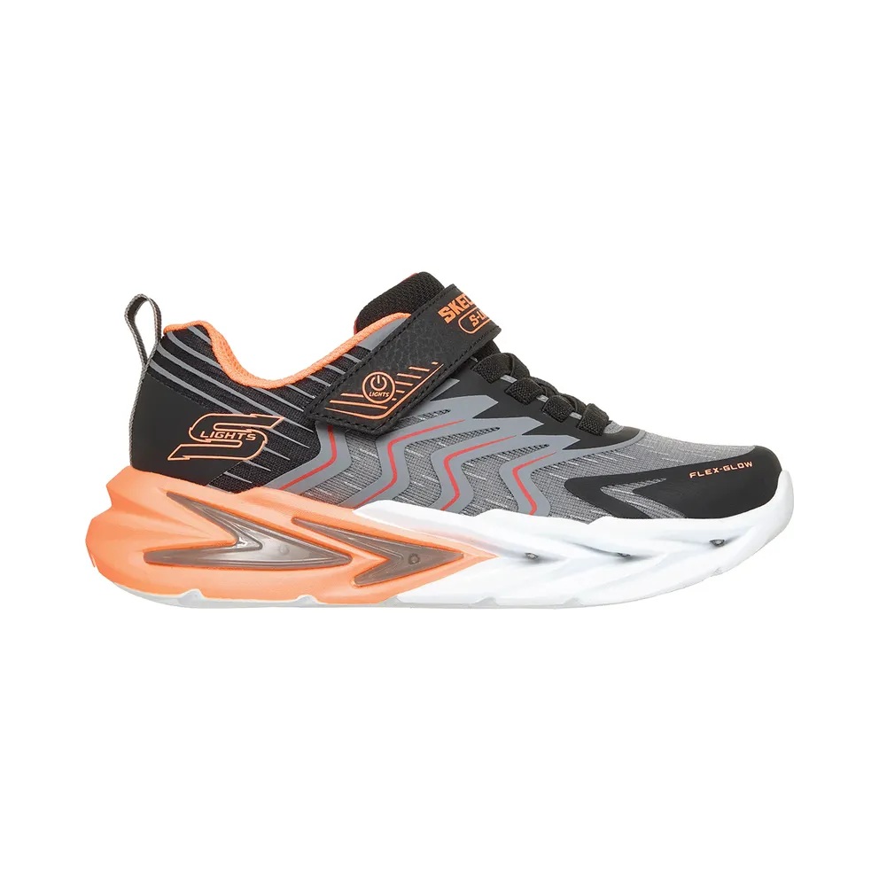 Skechers S-Lights: Flex-Glow Ultra – Prism-Pacer Sneaker Schwarz/Houtskool