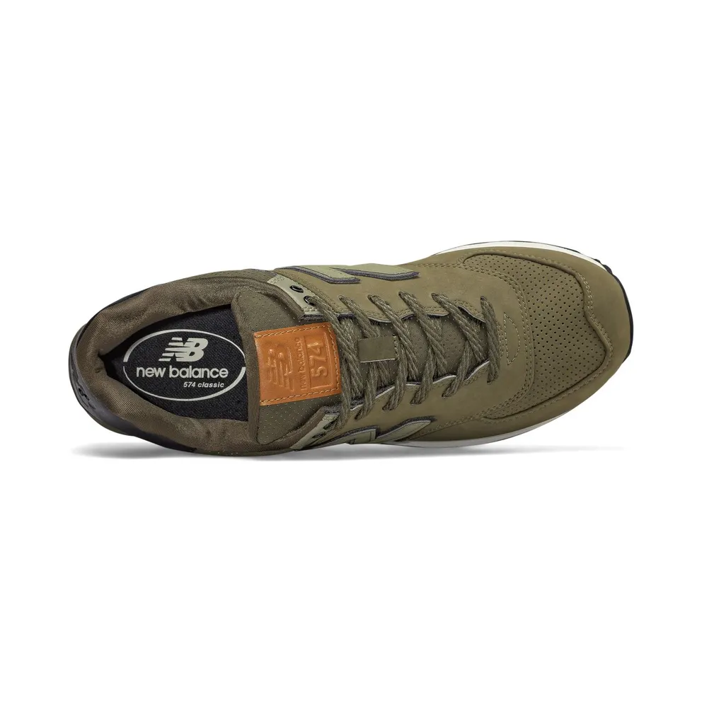 New Balance 574 Leather Pack Triumph Green (ML574GPD)