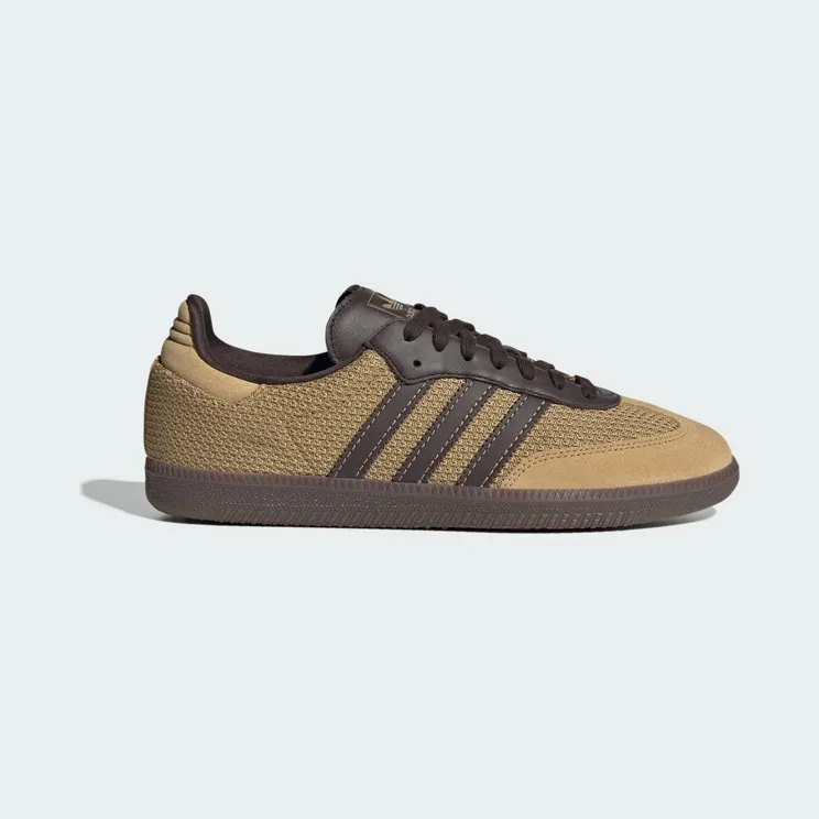Adidas Samba OG Sneakers Golden Beige / Dark Brown / Gum “Pony Hair” (JR0884)