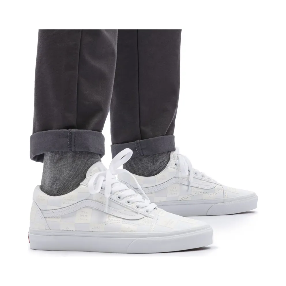 VANS Diy Checkerboard Old Skool Shoes White (VN0A5KRF8AX)