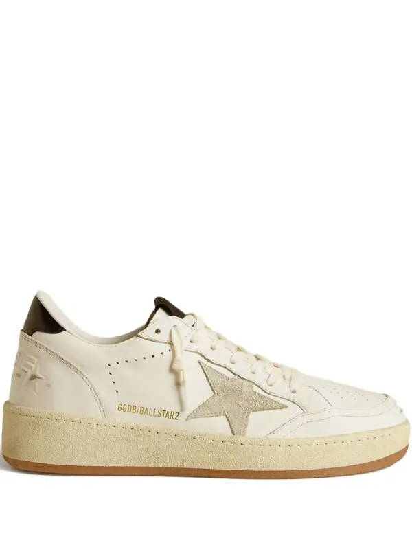 Golden Goose Ball Star geperforeerde sneakers – White (GWF00804F006970)