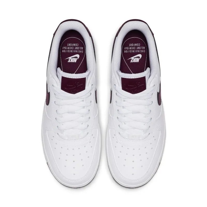 Nike Air Force 1 Low Patent White Bordeaux (W) White/Bordeaux (AH0287-105)