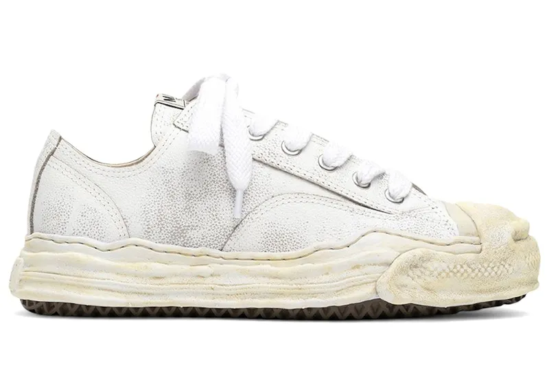 Maison Mihara Yasuhiro Hank OG Sole Shrink Leather Low White (A16FW734-WHT)