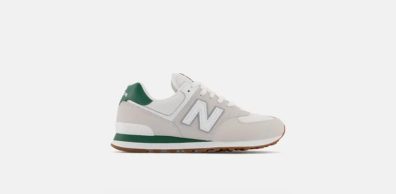 New Balance Gray & White 574 (ML574TD2)