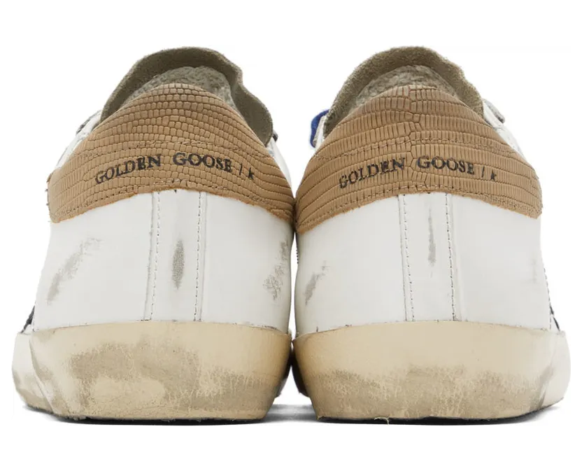 Golden Goose White & Taupe Super-Star Classic Sneakers (GMF00101.F003208.11178) (2)