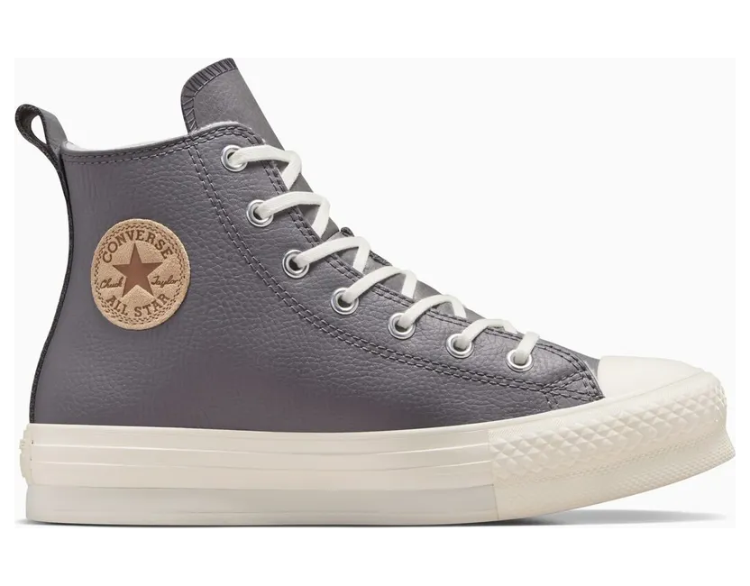 Converse Chuck Taylor All Star EVA Lift Platform Leather Sharkskin/Warm Quarry/Egret (A09259C)
