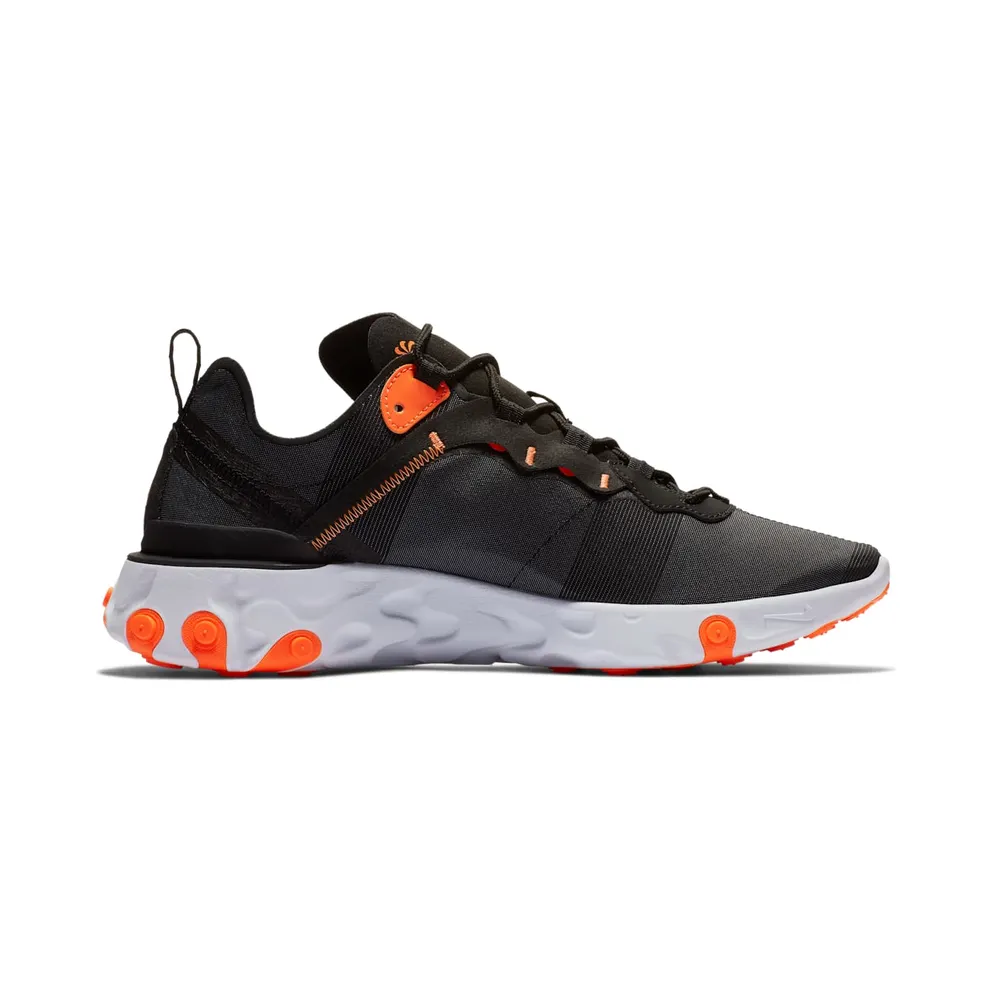 Nike React Element 55 Wolf Grey Orange (BQ6166-006)