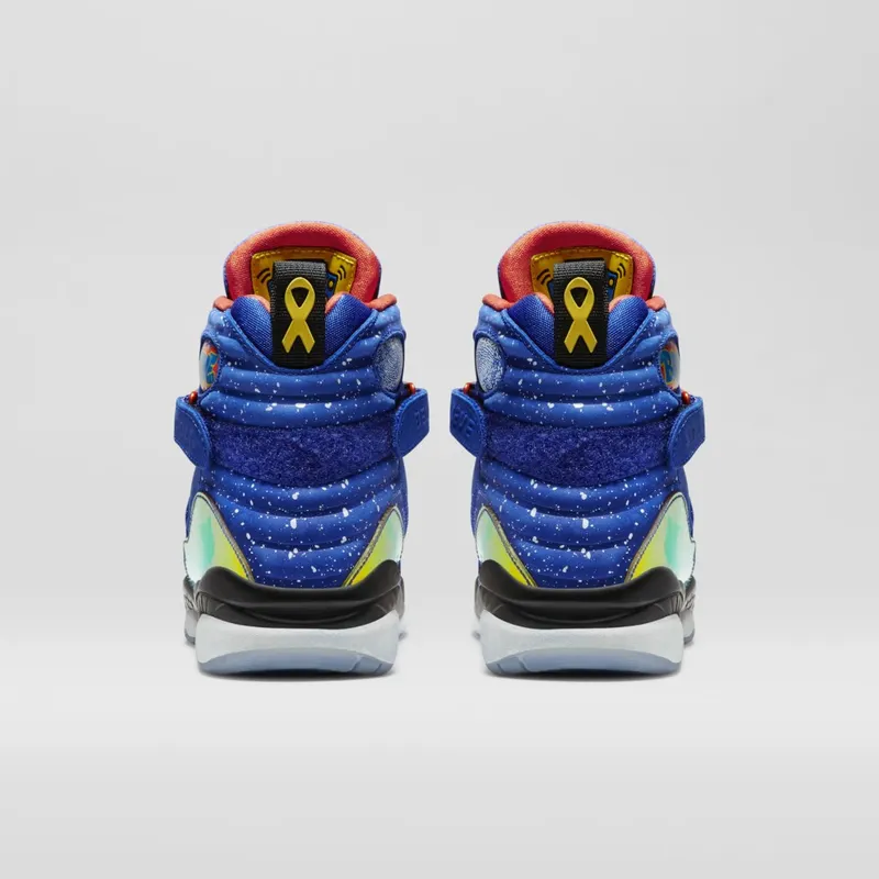 Jordan 8 Retro Doernbecher (GS) Hyper Blue/Electro Orange-Black (729894-480)