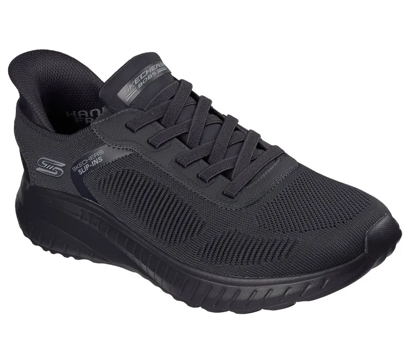 Skechers Slip-ins: BOBS Sport Squad Chaos – Solid Step Sneaker Donker Houtskool