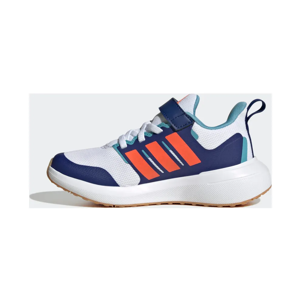 Adidas Fortarun 2.0 Cloudfoam Sport Running Elastic Lace Top Strap Cloud White / Solar Red / Victory Blue (HP5450)