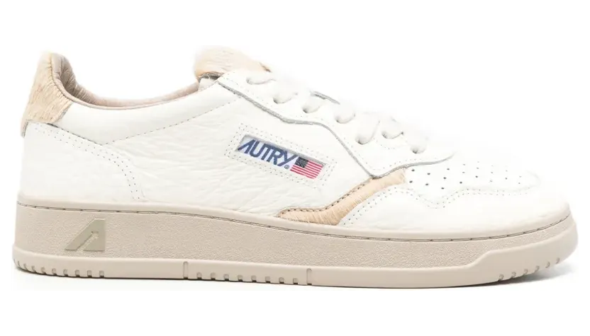 Autry Medalist pony-hair leather “White” (AULMNQ01)
