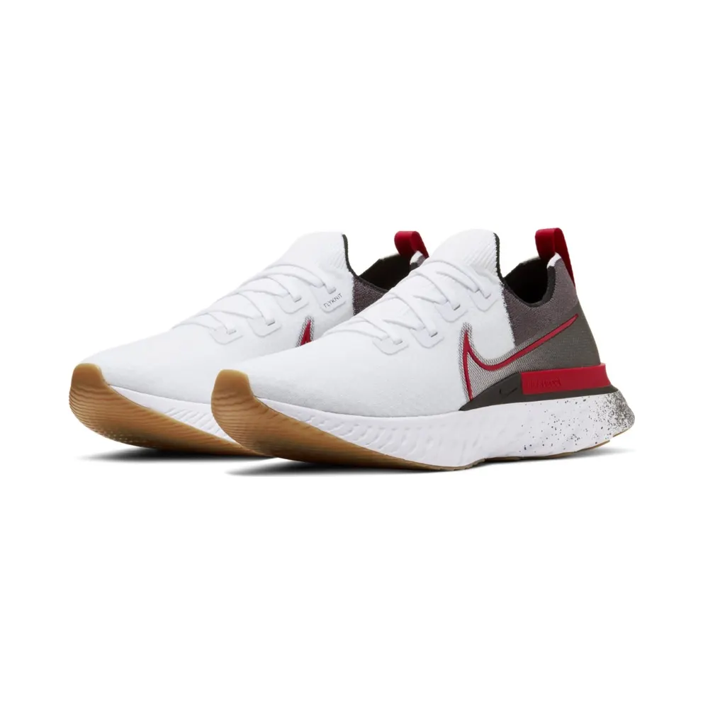 Nike React Infinity Run Flyknit White Light Brown White/Black/Gum Light Brown (CW5245-100)