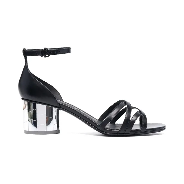 Ferragamo Strap-Detail Open-Toe Sandals Black (01C768748911)