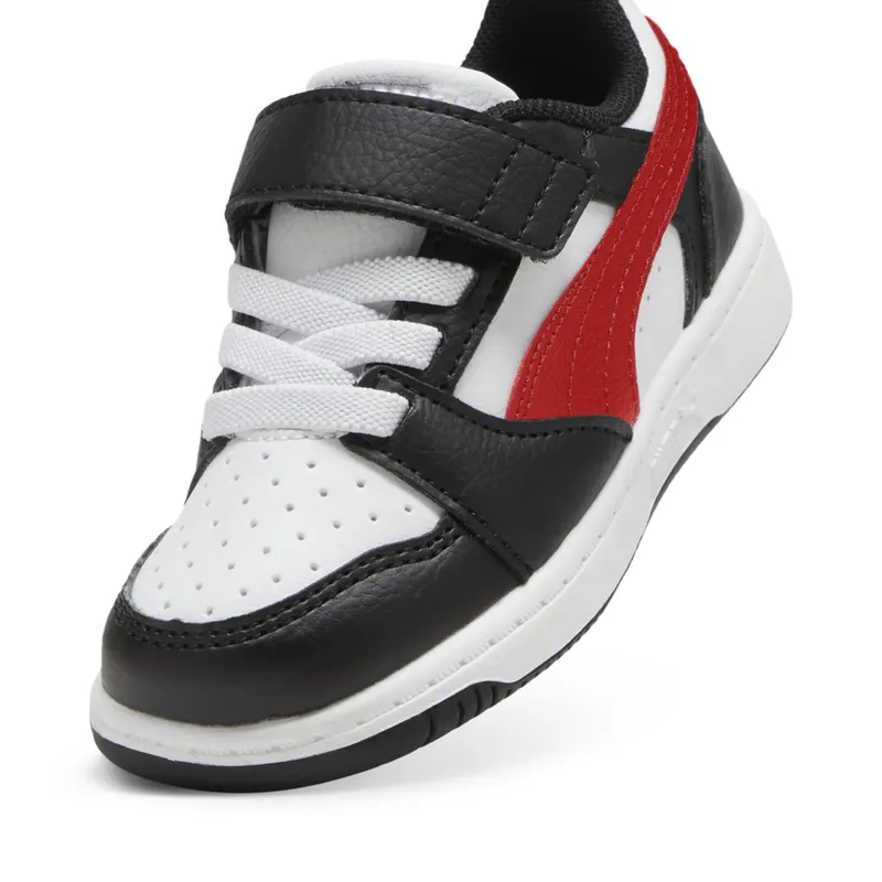 Puma Rebound v6 Lo “Puma White / For All Time Red / Puma Black” (397420_04)