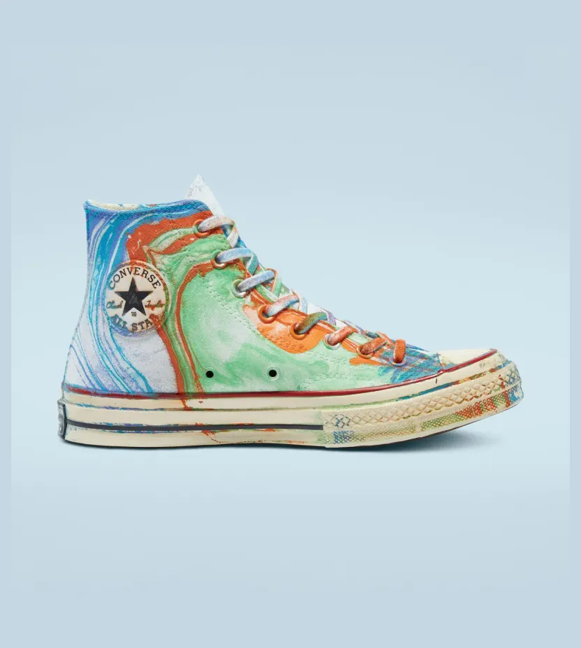 Converse Hydro Dip Dyed Chuck 70 Canvas LTD High Top Multicolor Hydro Dip Dyed (171721C)