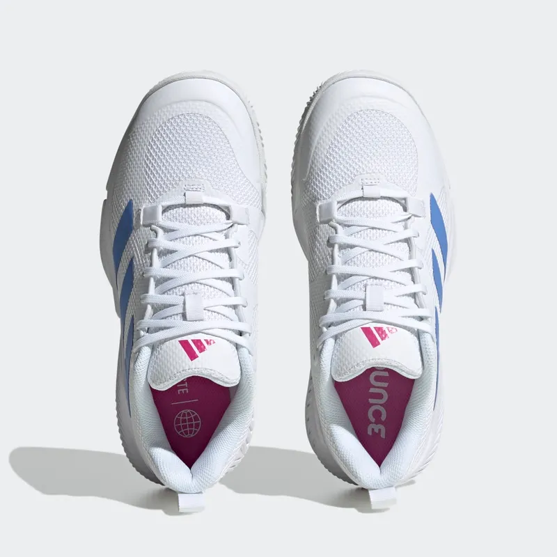 adidas Court Team Bounce 2.0 Cloud White / Blue Fusion / Lucid Fuchsia (HR1234)