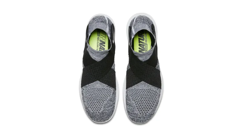 Nike Free RN Motion Flyknit 2017 Black White Black/White-Pure Platinum-Wolf Grey (880845-001)
