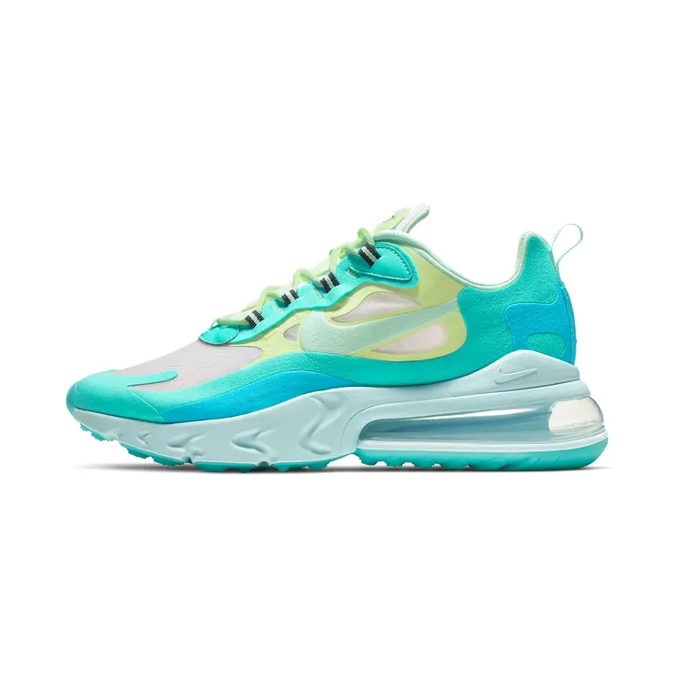 Nike Air Max 270 React “Hyper Jade / Barely Volt / Blue Lagoon / Frosted Spruce” (AO4971-301)