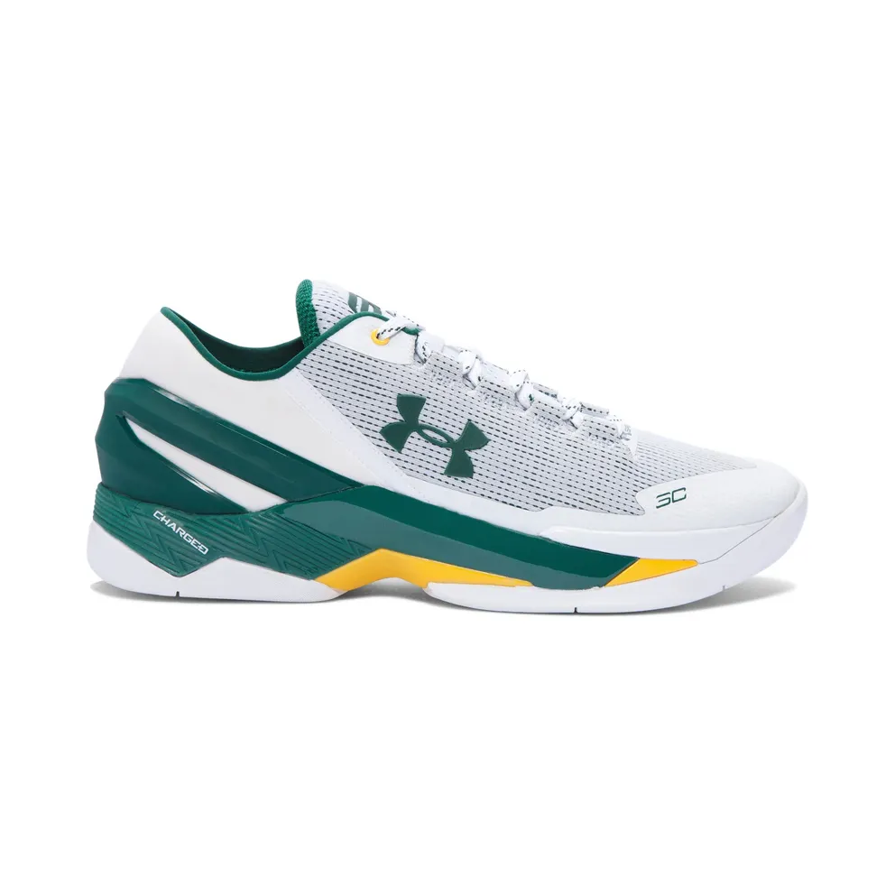 Under Armour UA Curry 2 Low Athletics White/Forest Green-Yellow (1264001-102)