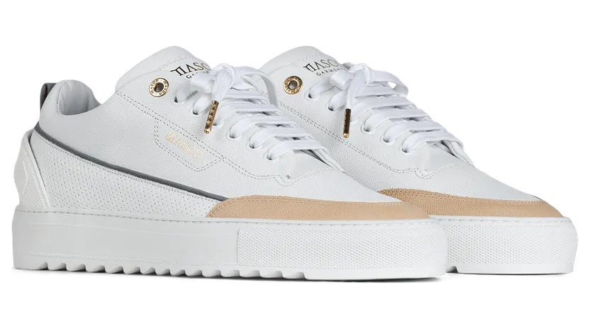 Mason Garments Torino Leather/Stamp/Reflective White/Creme/Cement (FW20-17B)