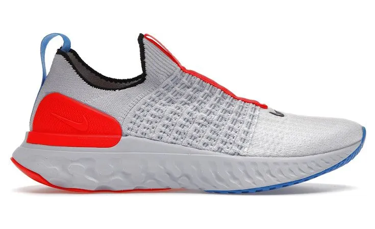 Nike React Phantom Run Flyknit 2 Football Grey Bright Crimson (DV2179-001)