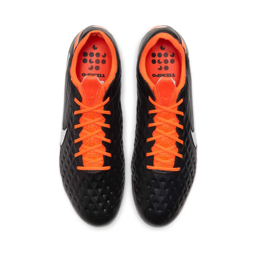 Nike Tiempo Legend 8 Elite FG “Black / Orange” (CI7587-018)