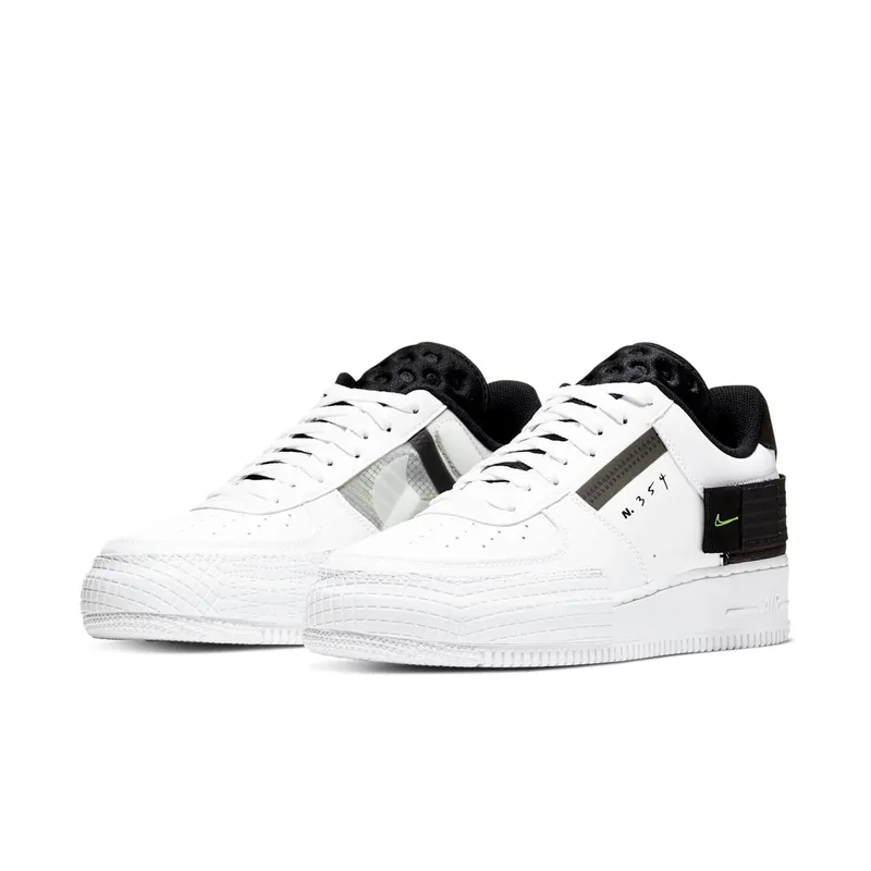 Nike Air Force AF 1 Type White Volt (2019) (AT7859-101)