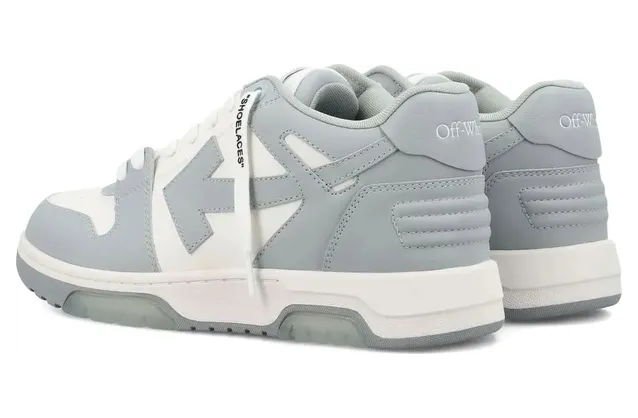 Off-white Out of Office Leather “White/Grey” (M189C9L007 WHGRE) (4)