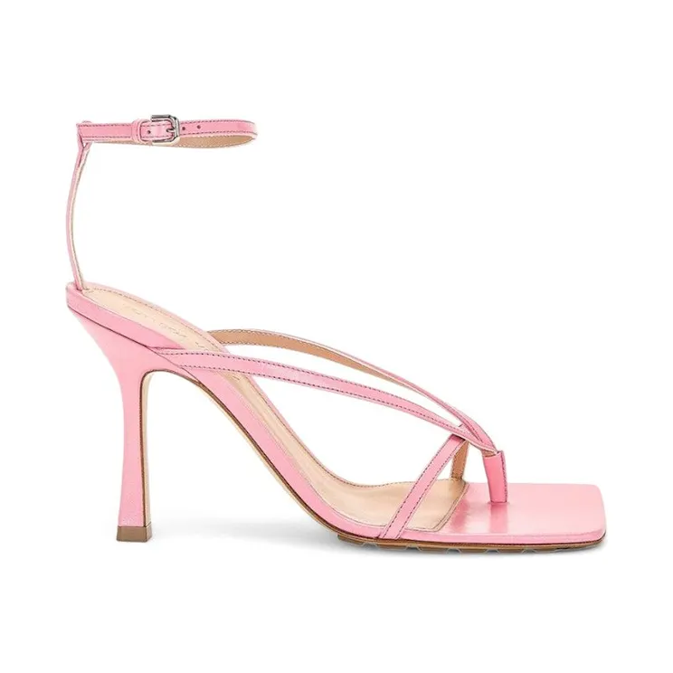 Bottega Veneta Stretch Heeled Sandals Pink (608835 VBSF0 5523)