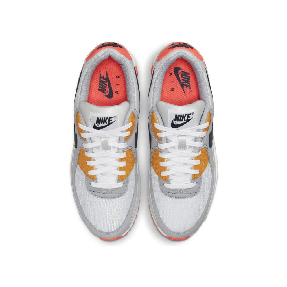 Nike Air Max 90 Grey Crimson Gold (W) (DH5072-001)