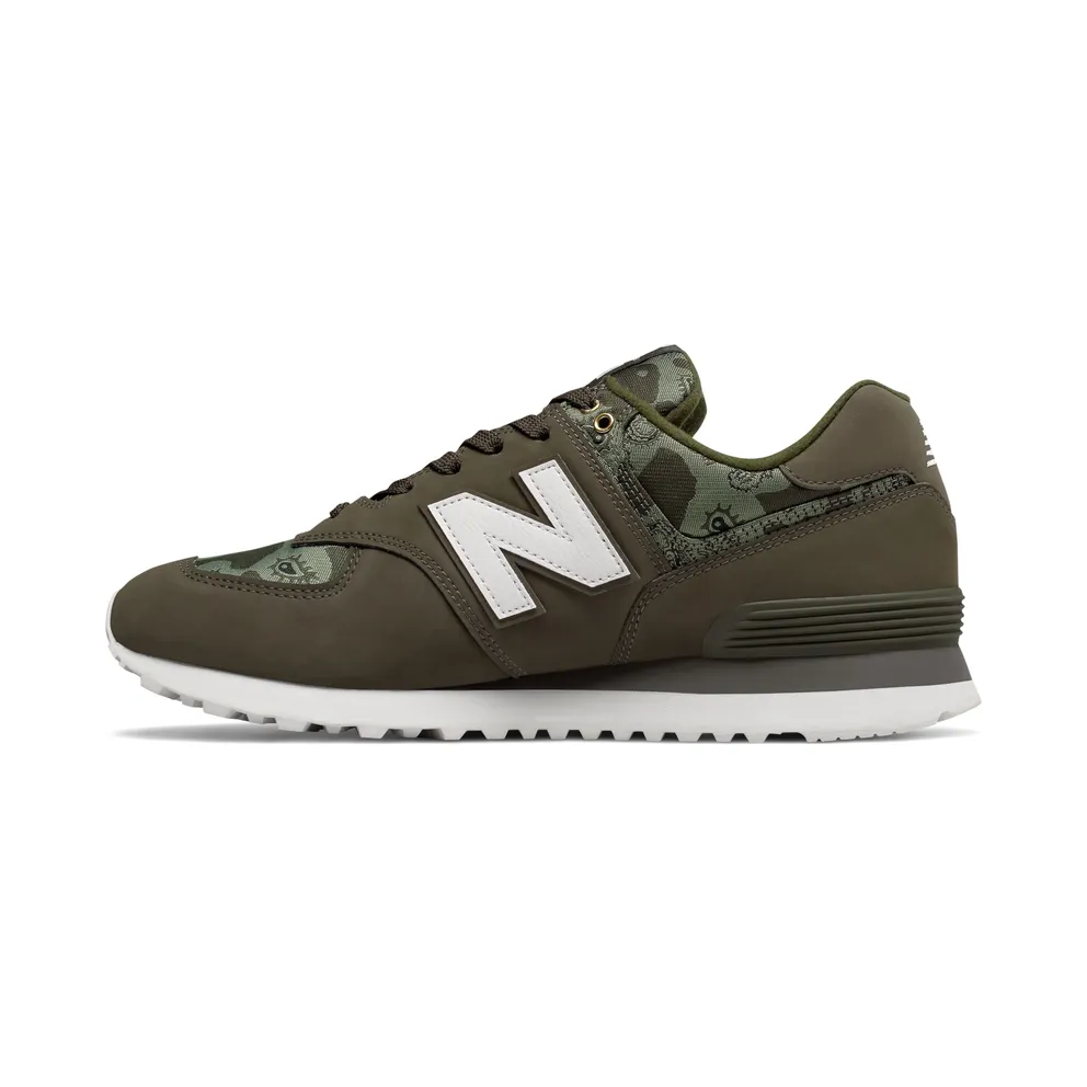 New Balance 574 Paisley Camouflage Military Dark Triumph/Covert Green-White (ML574PAA)