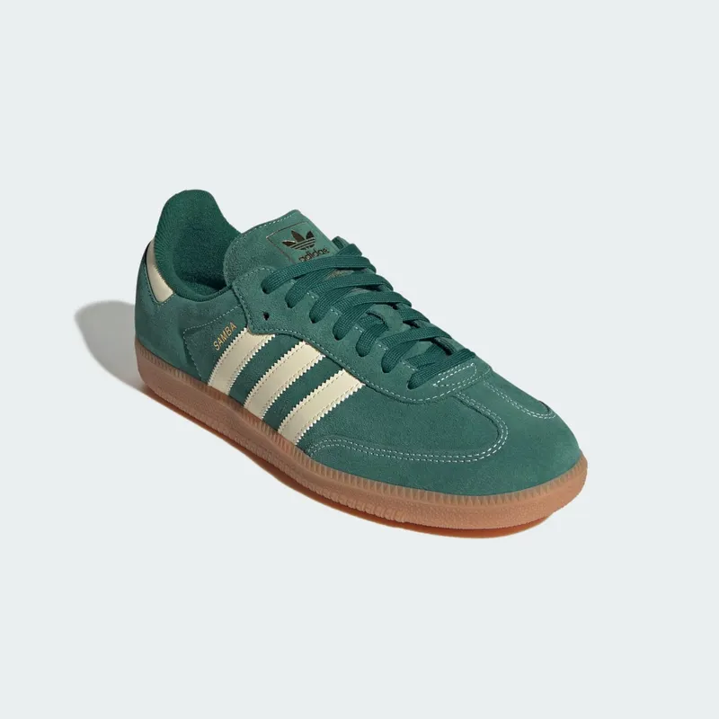 Adidas SAMBA OG Shoes Collegiate Green / Warm Vanilla / Gum (KK2274)