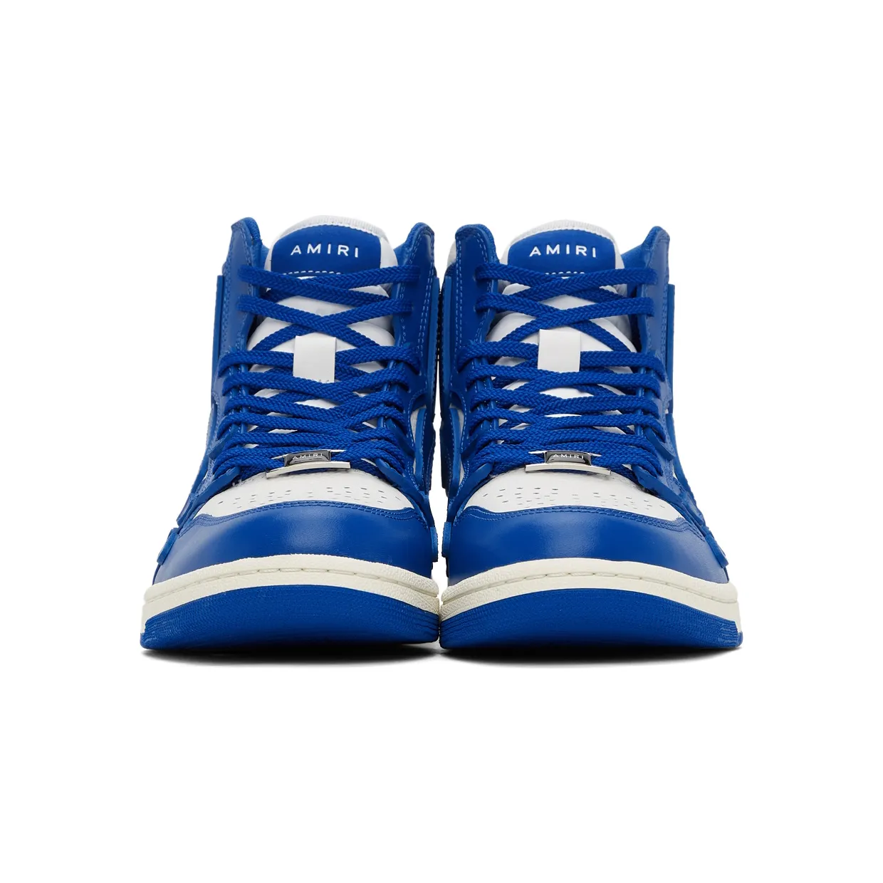 AMIRI Blue & White Skel Top Hi Sneakers (PS22MFS002-466) (2)