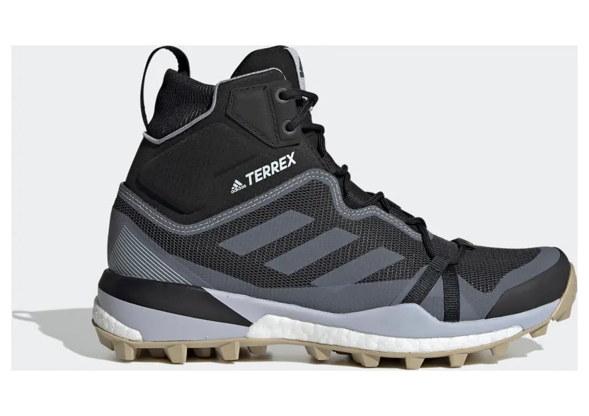 adidas TERREX Skychaser LT Mid GORE-TEX Wanderschuh Core Black / Halo Silver / Halo Blue (FX4679)