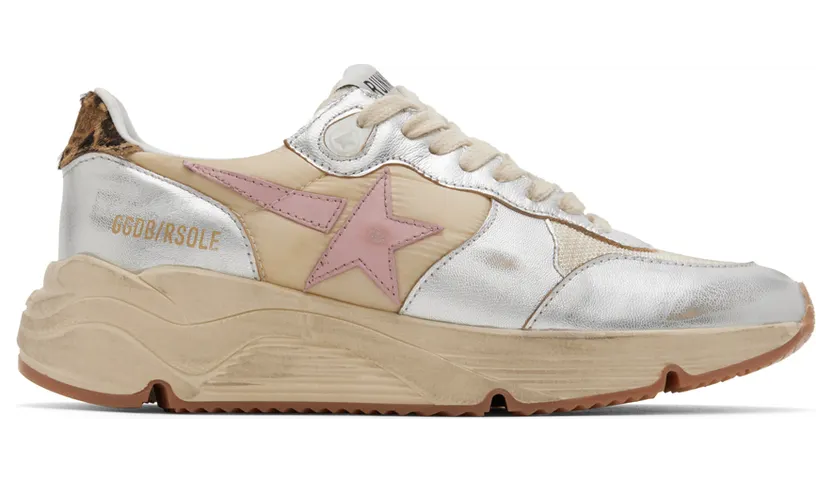 Golden Goose Beige Running Sole Low-Top Sneakers (GWF00215.F003242.81788)
