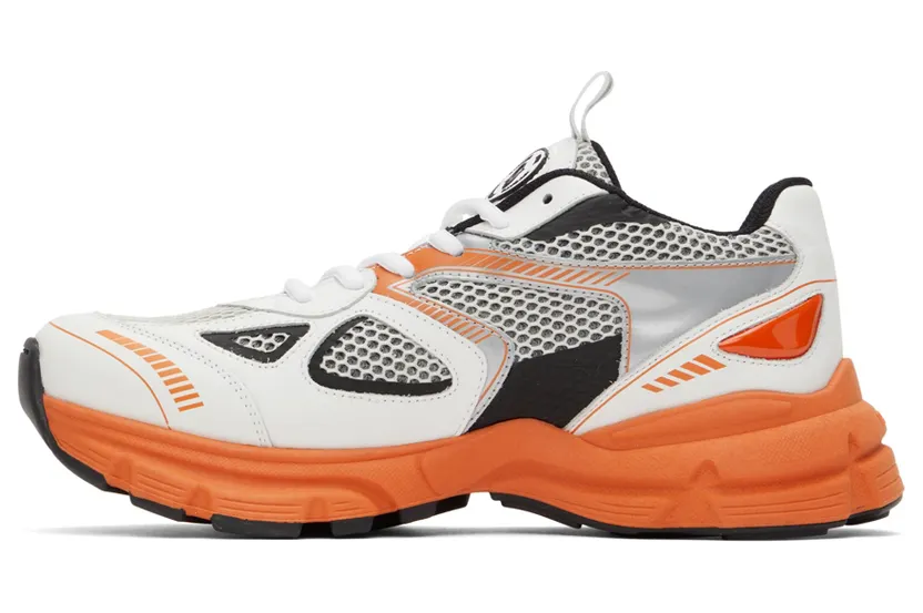 Axel Arigato White & Orange Marathon Runner Sneakers (F0158031) (3)