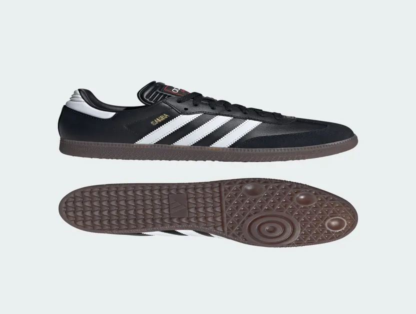 adidas Samba Indoor Core Black Cloud White Vivid Red (IH6000)