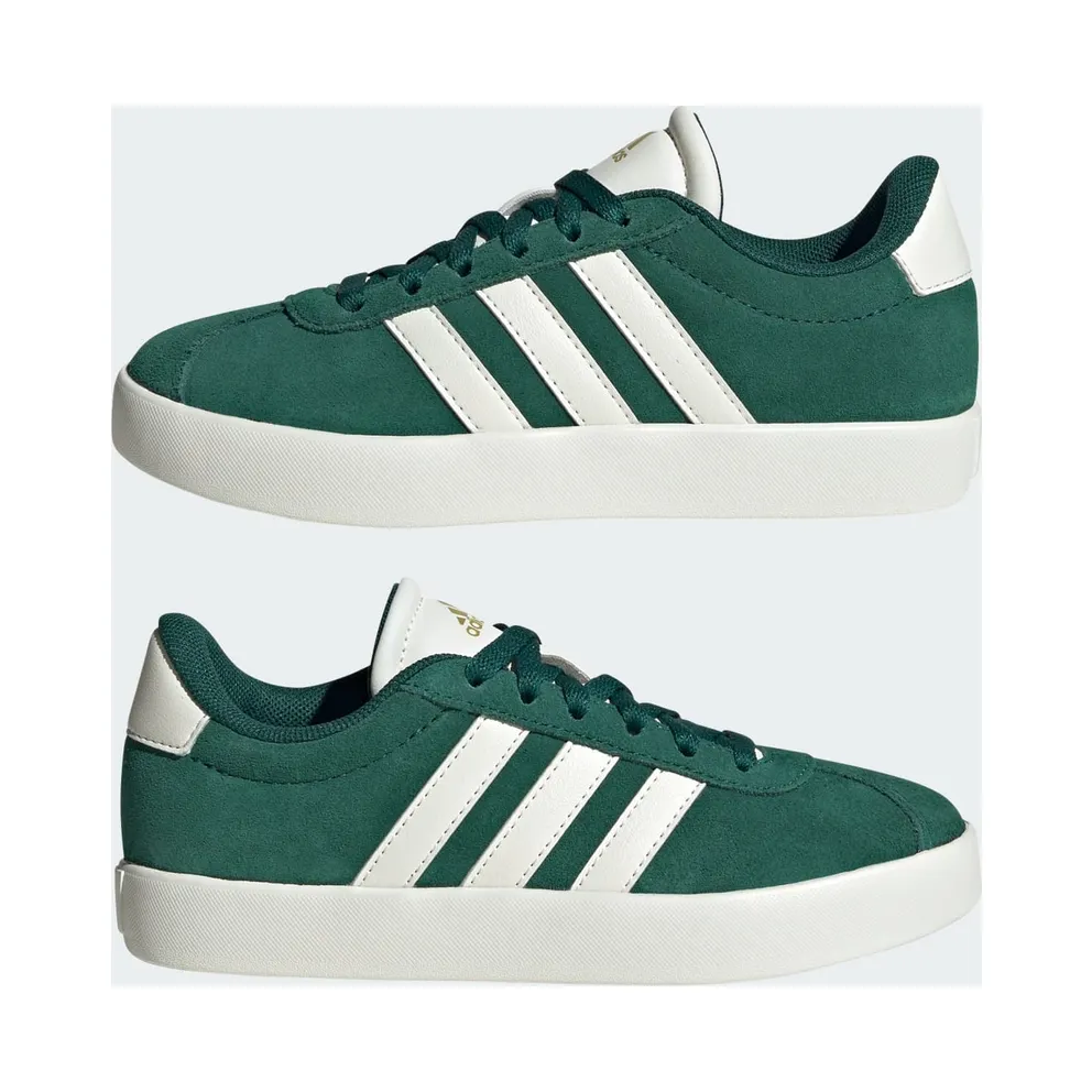 adidas VL Court 3.0 Kids Collegiate Green / Off White / Gold Metallic (ID6309)