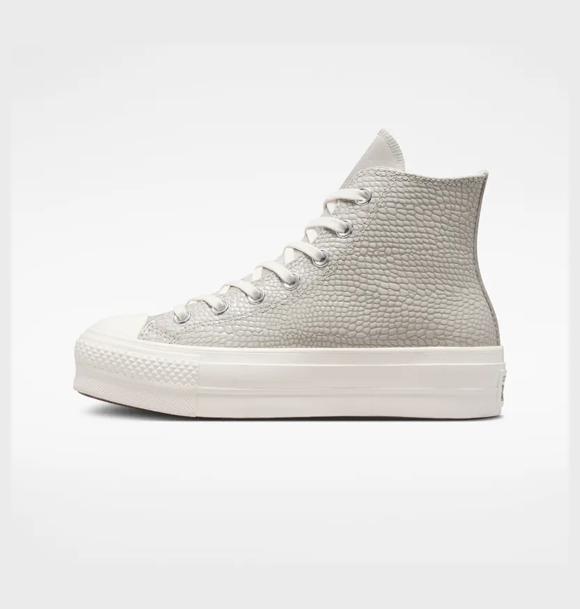 Converse Chuck Taylor All Star Lift Platform Croco Embossed Desert Sand/egret/zwart