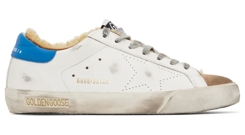 Golden Goose White Super-Star Skate Sneakers (GMF00105.F003174.11153)