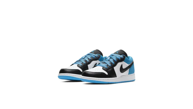 Jordan 1 Low Laser Blue (GS) Black/Black-Laser Blue-White (CT1564-004)