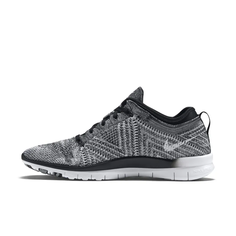 Nike Free Tr Flyknit Oreo (W) Black/White-Wolf Grey (718785-001)