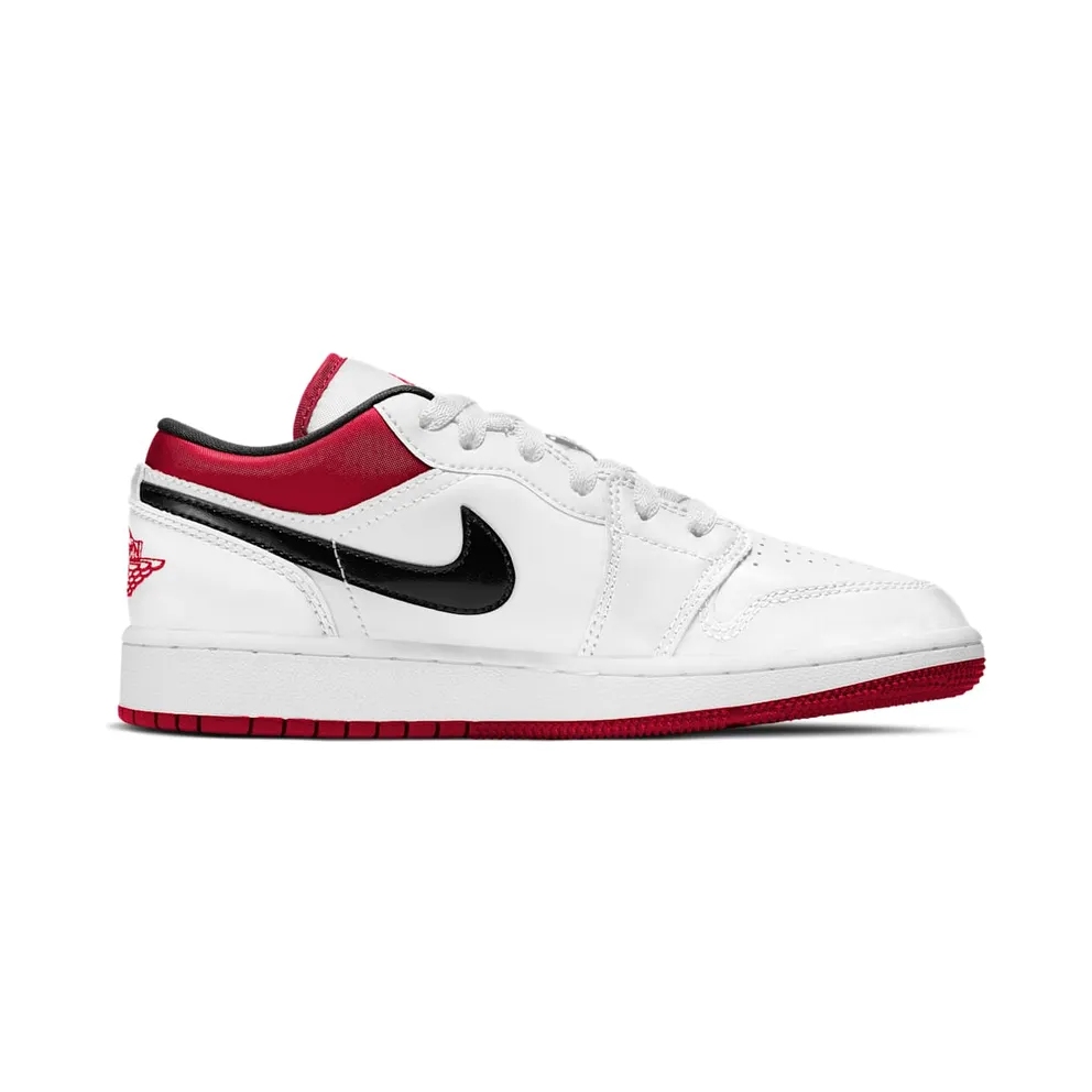 Jordan 1 Low White Gym Red (GS) (553560-118)