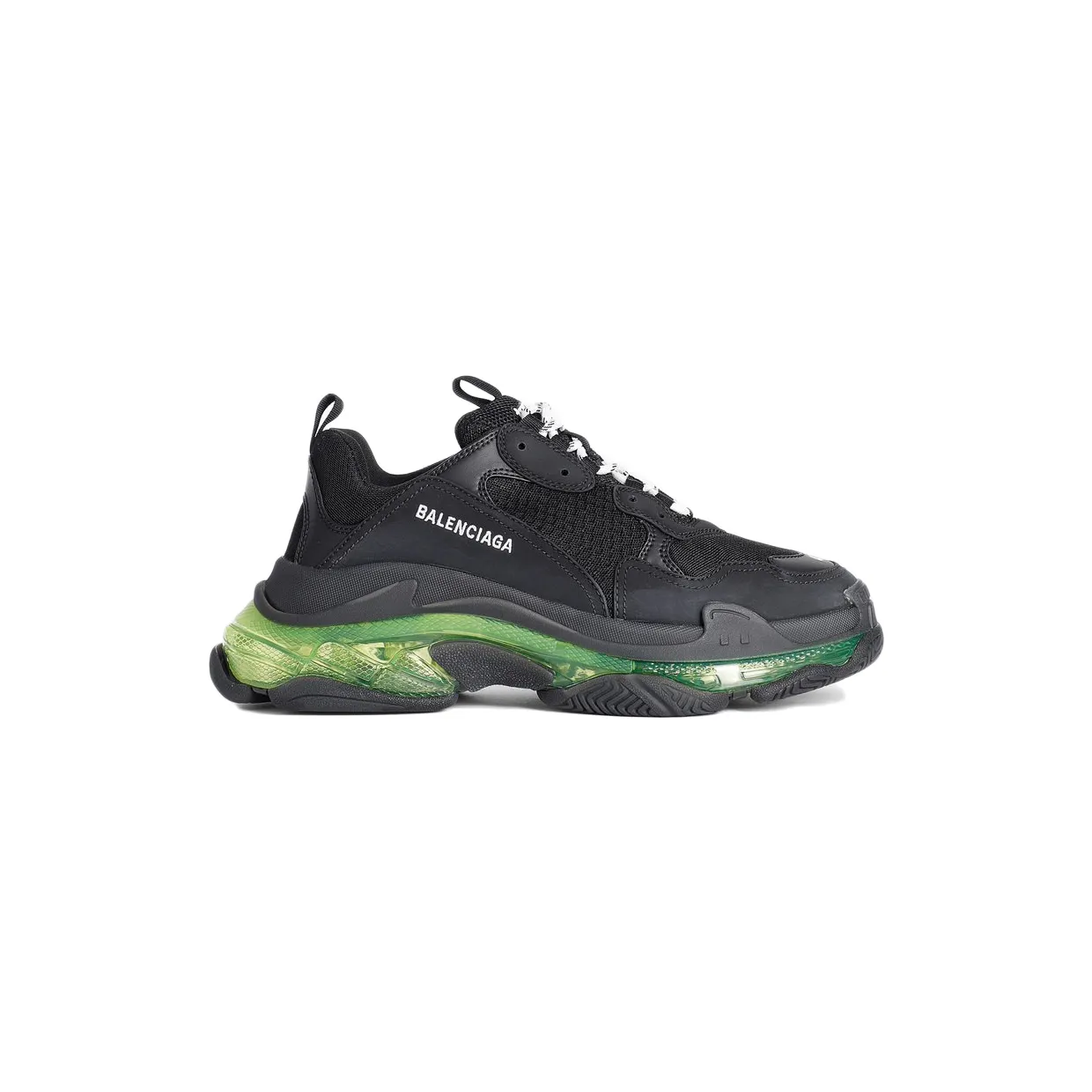 Balenciaga Triple S Black Yellow Fluo