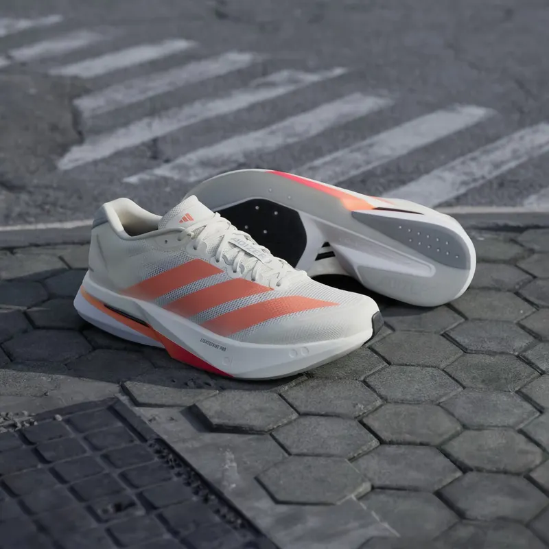 Adidas Adizero Boston 13 Off White / Lucid Orange / Grey (JP9252)