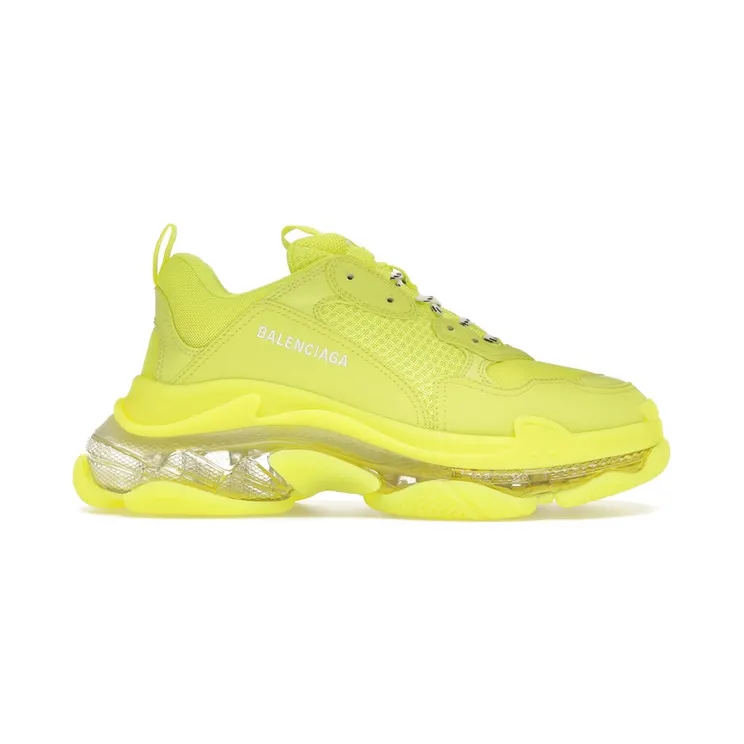 Balenciaga Triple S Clear Sole Fluo Yellow White (W) (544351W2FF27390)
