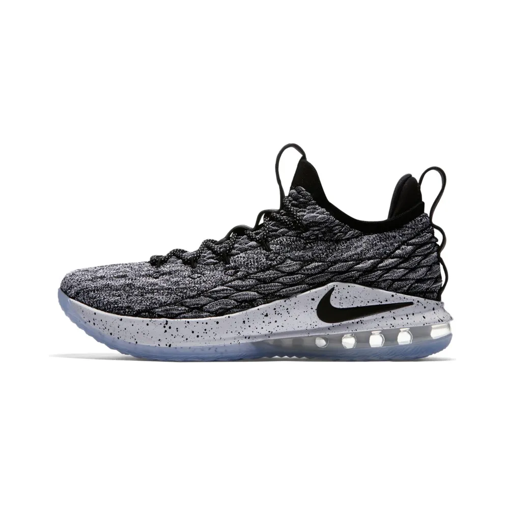 Nike LeBron 15 Low Ashes Black/White-Black (AO1755-002)