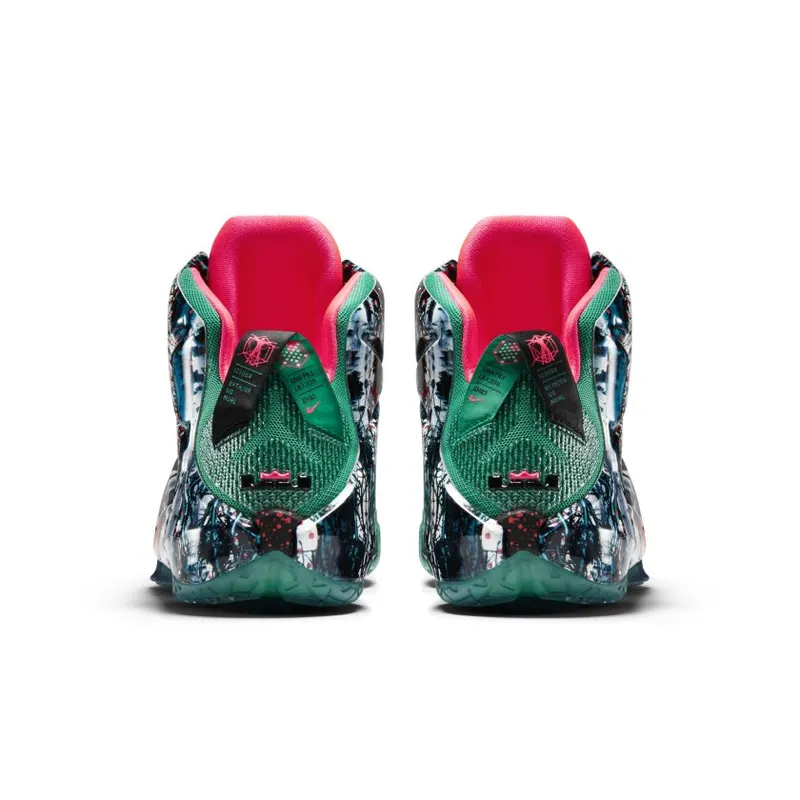 Nike LeBron 12 Akron Birch Emerald Green/Hyper Punch-Dark Emerald (707558-363)